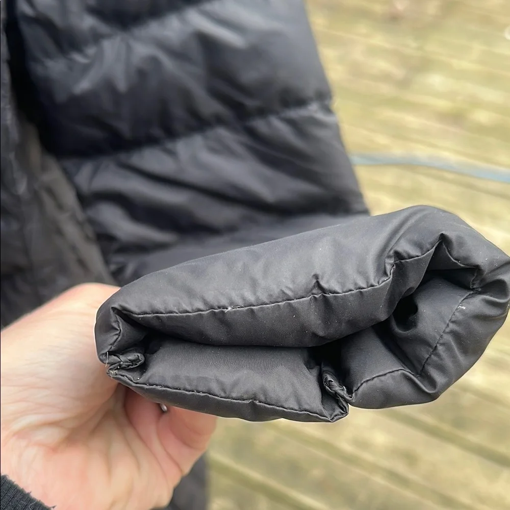 Michael Kors Black Puffer Jacket with Chevron Stitching - Picture 7 of 12
